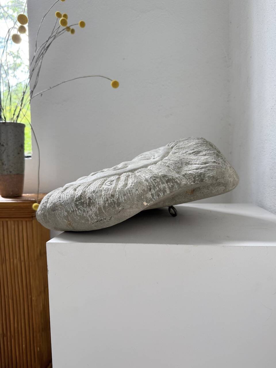 Stone sculpture 1950 face