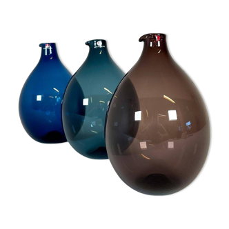 Midcentury set of 3 bird bottles/vases by Timo Sarpaneva Iittala