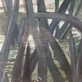Peinture sur contreplaqué "nénuphars"