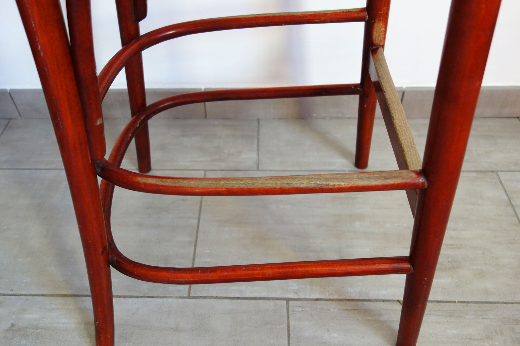 Pair of high bistro stools