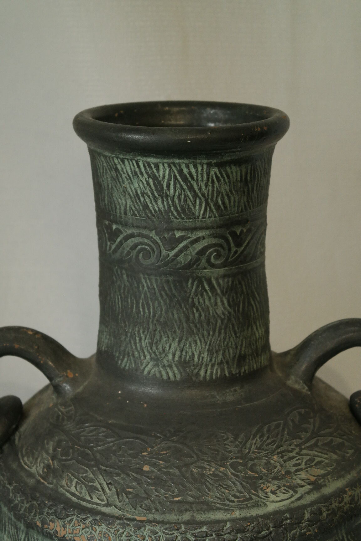 Antique style terracotta water jar, 20th century, Spain