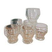 Lot de 6 petits verres années 30