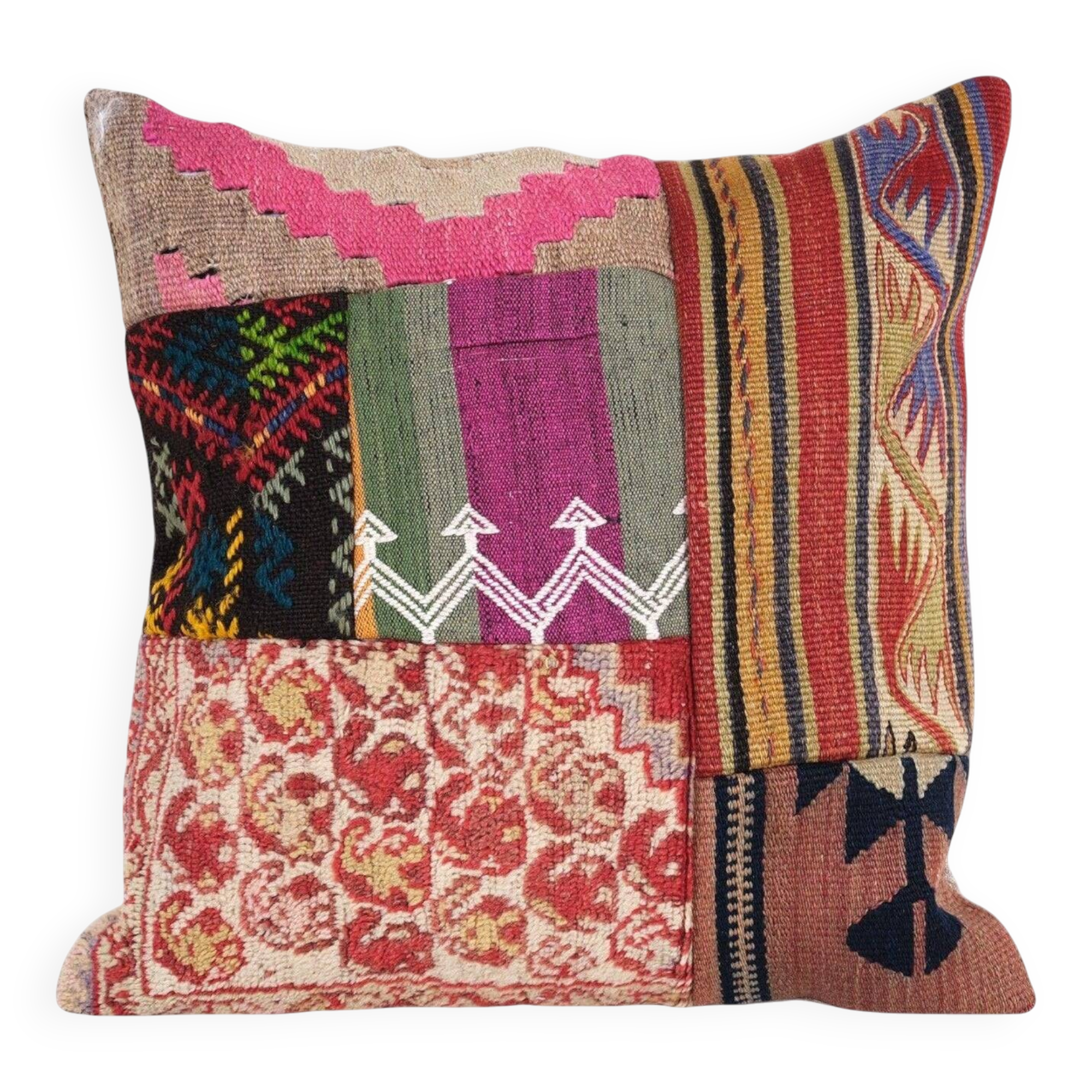 Housse de coussin kilim vintage 51x51 cm