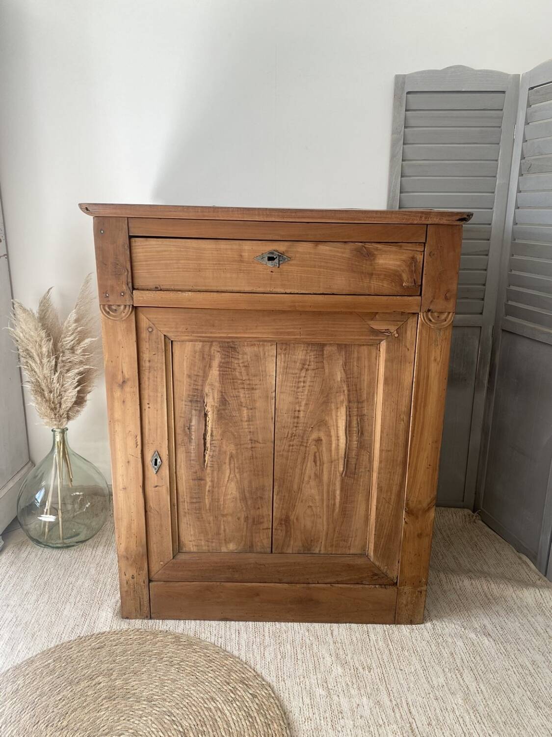 Rustic buffet, jam jar