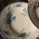 6 mismatched Terre de Fer soup plates from Digoin Sarreguemines