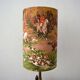 Lampshade with a hunting scene motif, horses, "Marignan" fabric.