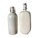 Bottles in varnished sandstone