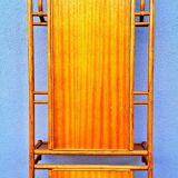 Vintage rattan entrance hall wardrobe