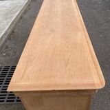 Louis Philippe rustic buffet, vintage, renovated in wood from the 1960s.