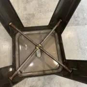 Tolix h75 industrial high bar stool, stackable, varnished metal.