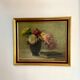 Antique painting, Still life with roses, signed Chaleyé