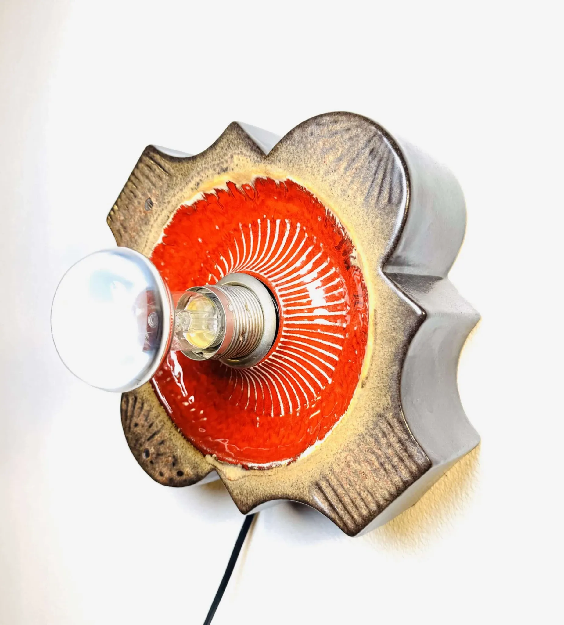 Ceramic Wall Lamp By Hustadt Leuchten, Germany, 1960S