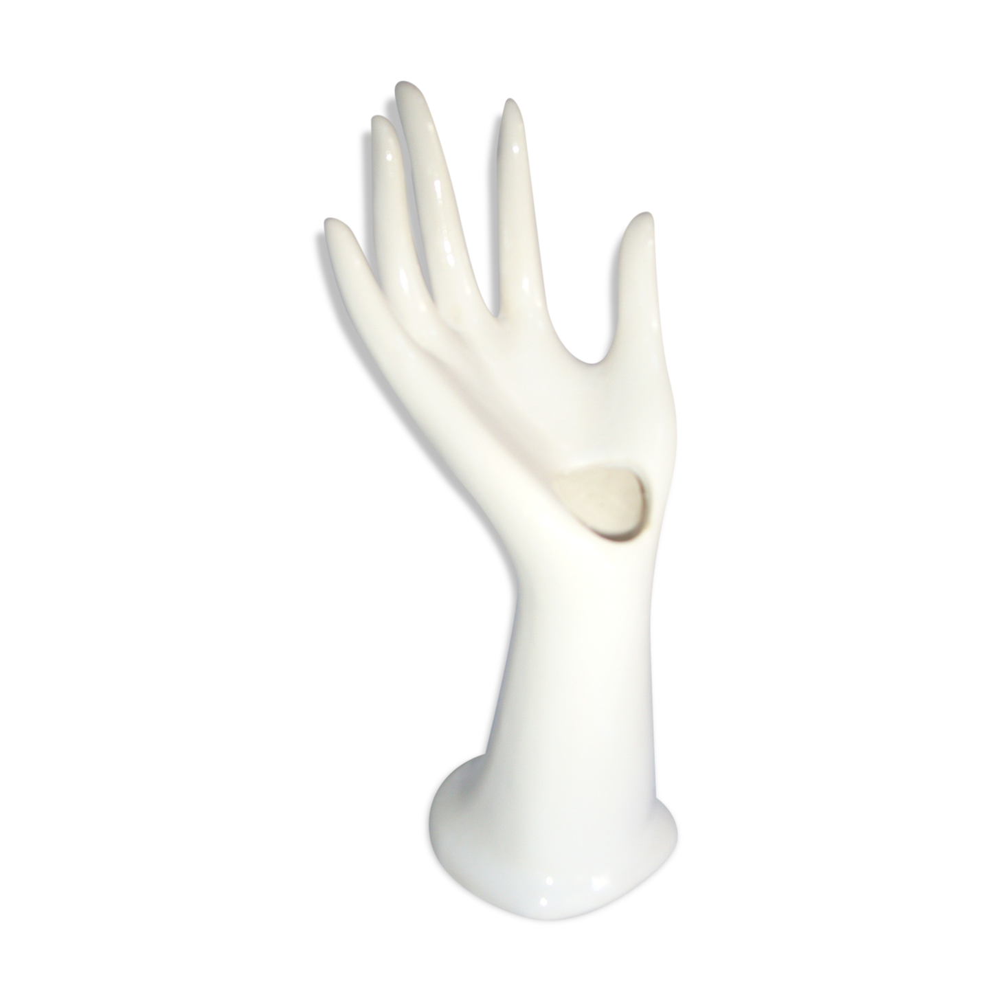 hand babble white porcelain vase