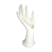 hand babble white porcelain vase