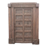 Old Indian door in old teak, piece and patina of origin
