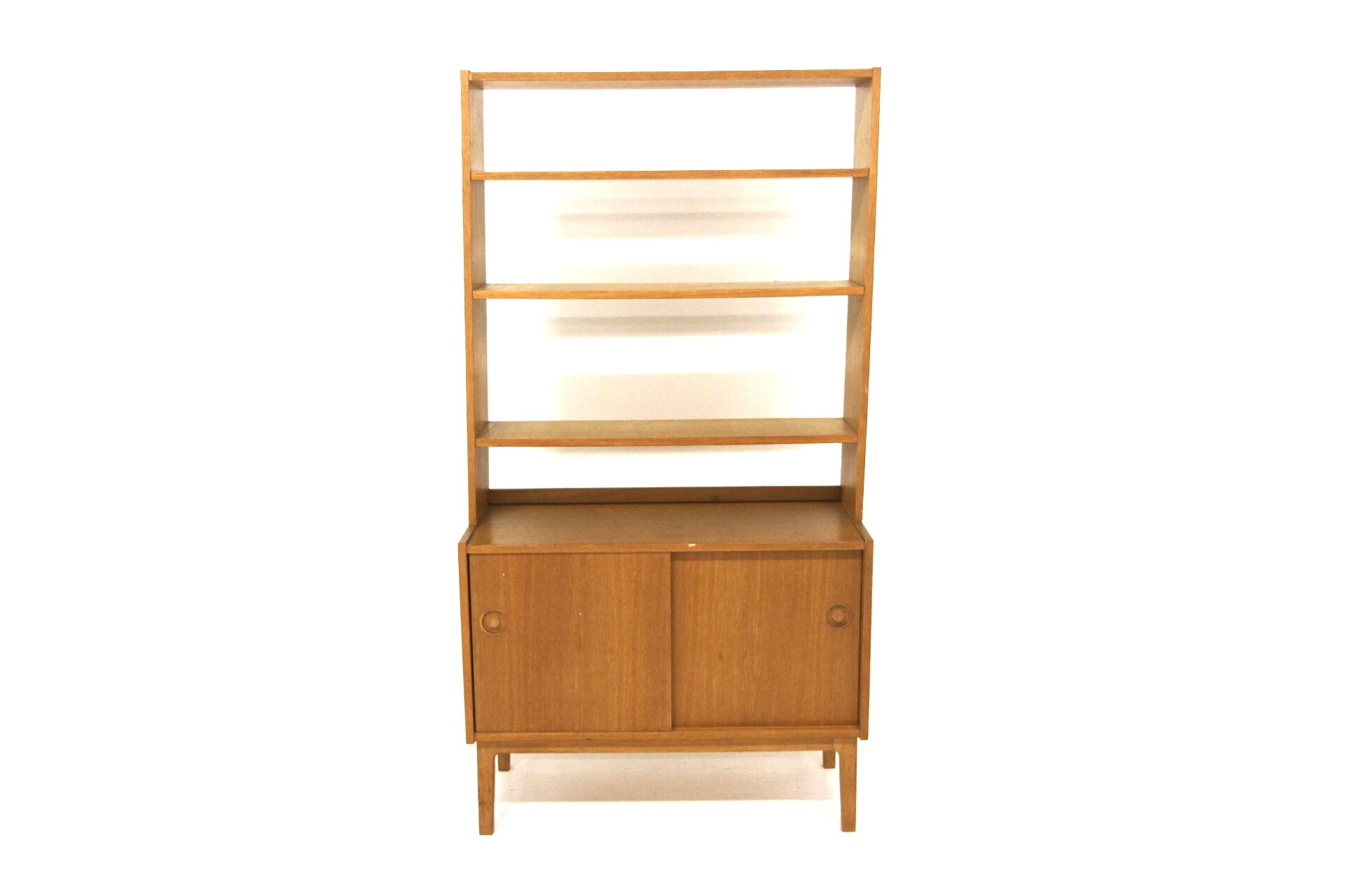 Commode-bibliothèque scandinave en chêne, Suède, 1960