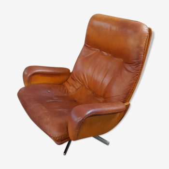 Lounge chair edited by Ring mobelfabrikk Scandinavian leather