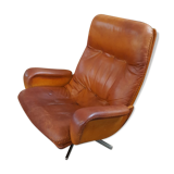 Lounge chair edited by Ring mobelfabrikk Scandinavian leather