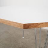 White table, Danish design, 1980s, made in Denmark