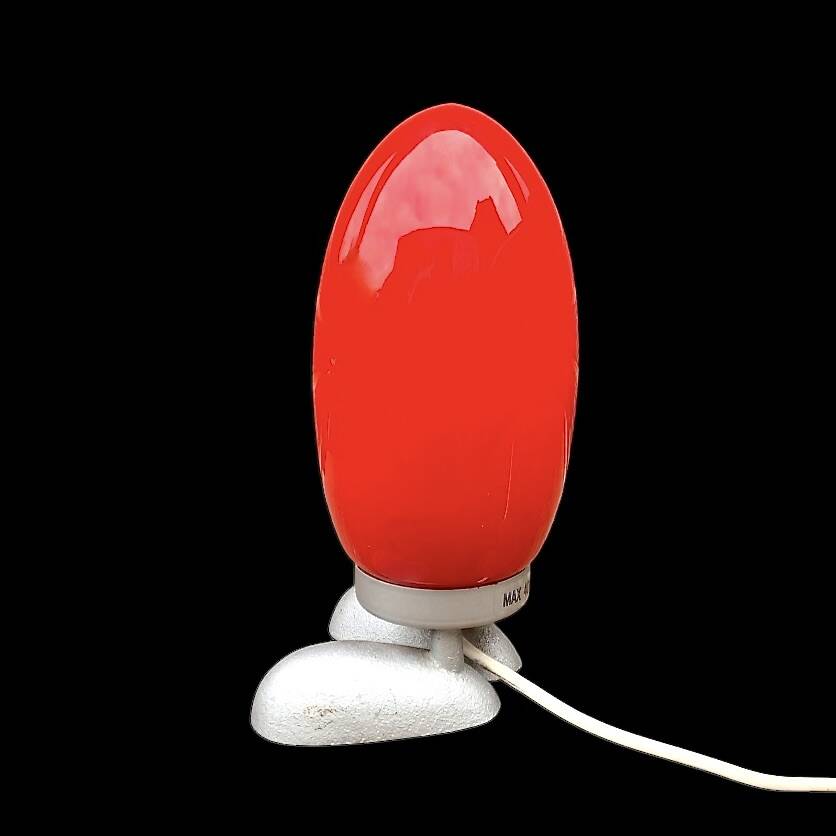 Vintage Fjörtön / Dino Egg red lamp - Tatsuo Konno for IKEA — 90s