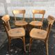Lot of 4 vintage bistro chairs