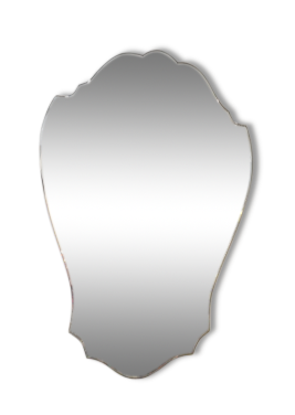 "Evil" beveled mirror