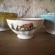 Antique faceted bowls
