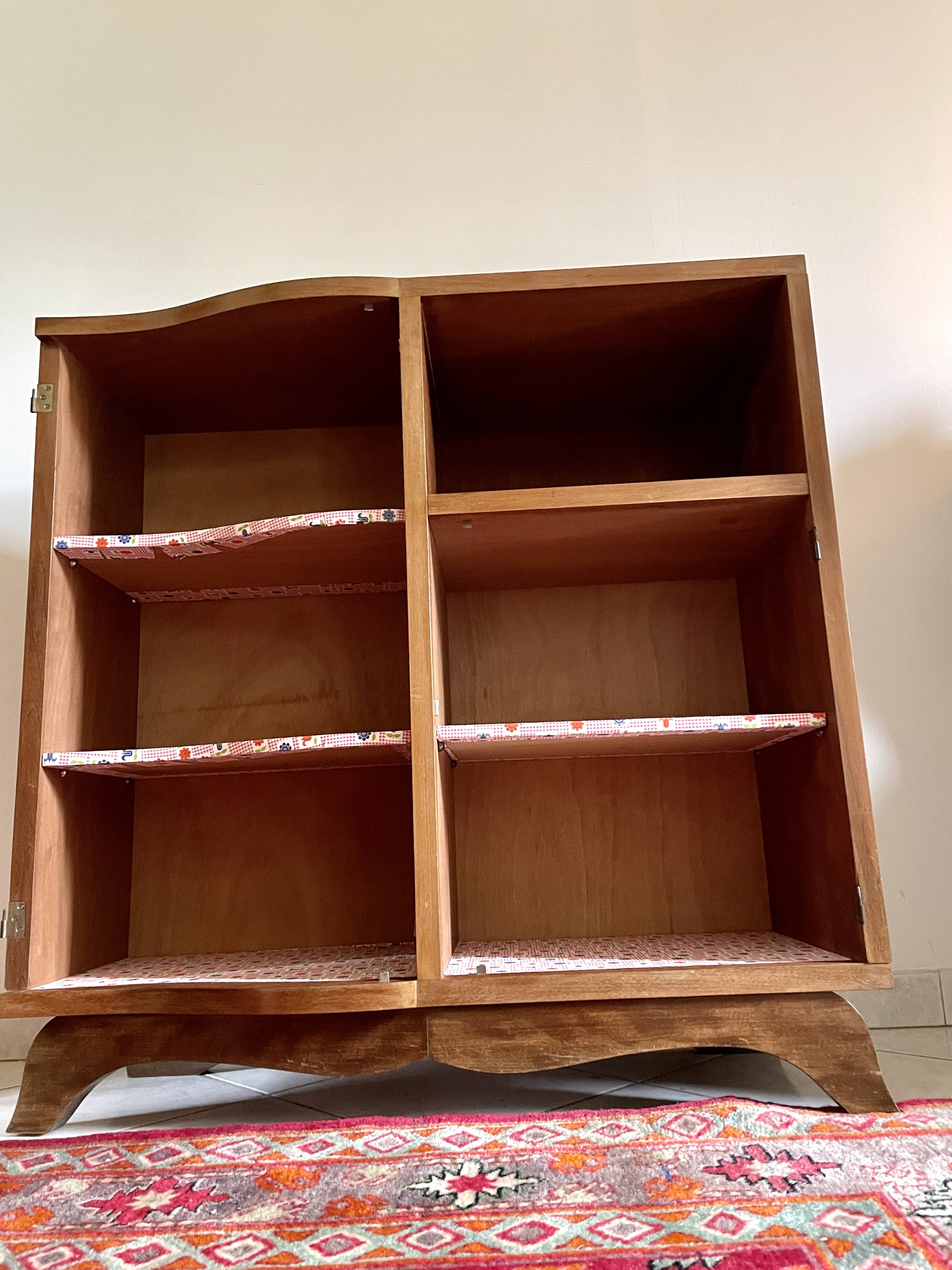 Small Art-Deco mustache piece of furniture