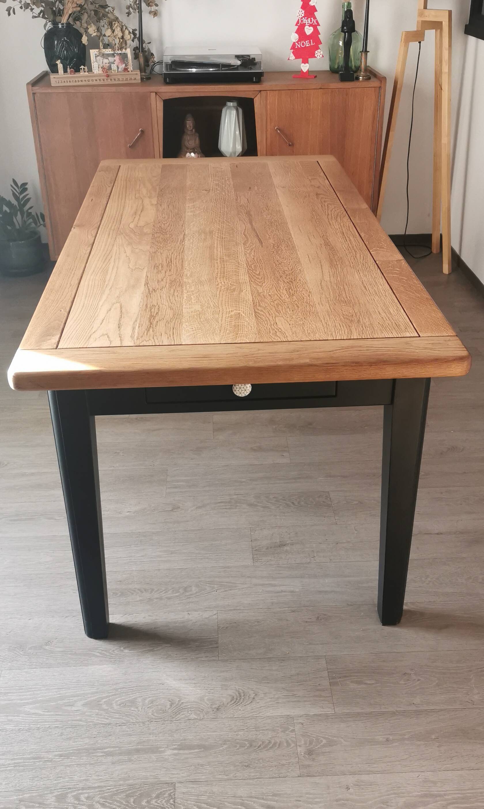 Solid oak farm table