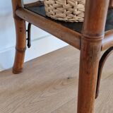 Bamboo side table late 19th century Perret and Vibert style