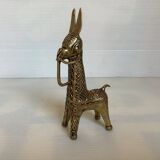 Zoomorphic brass ring ring