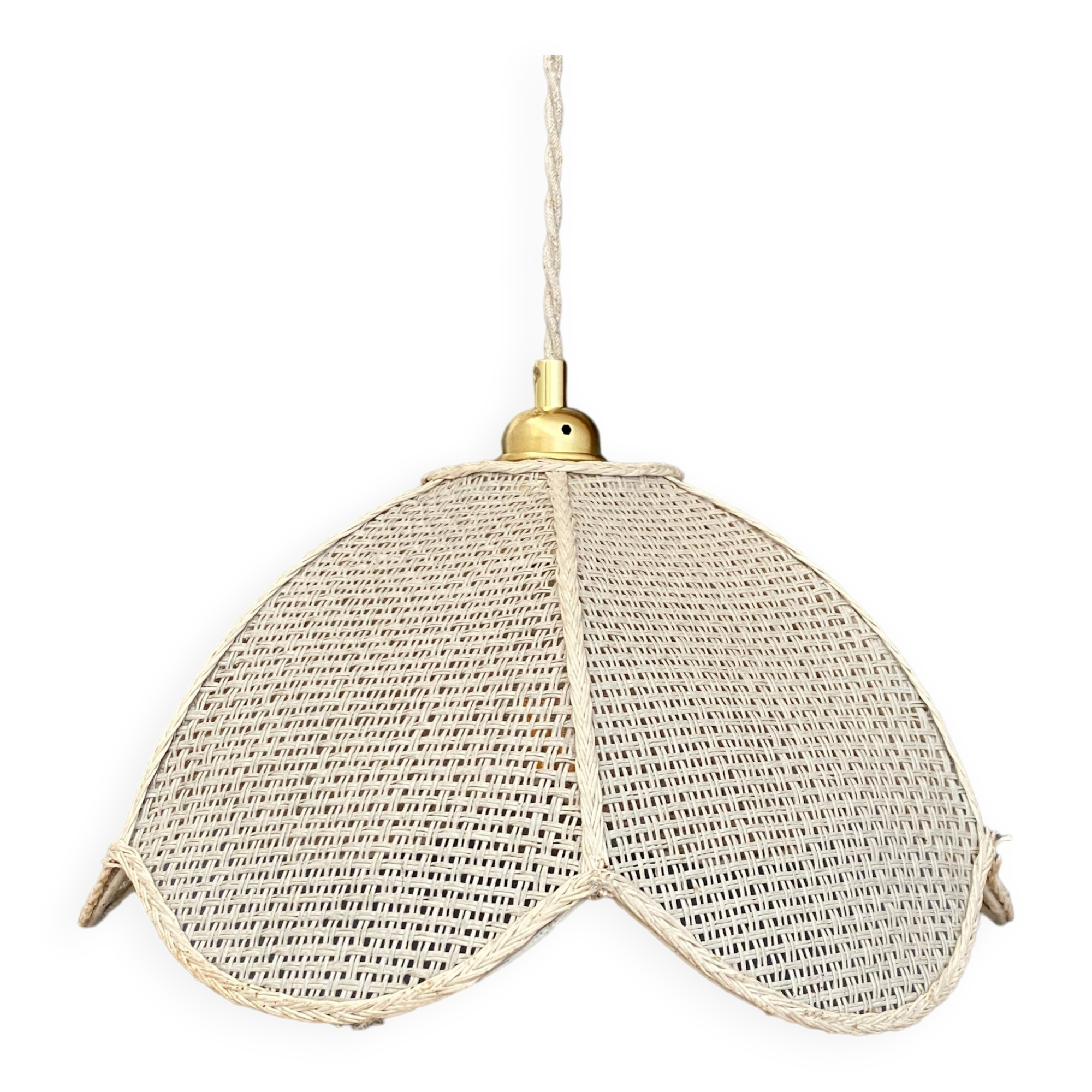 Suspension lamp vintage flower