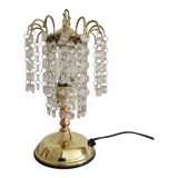 Table lamp with glass pendants