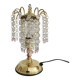 Table lamp with glass pendants
