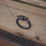 Rare Small Antique Wardrobe In Walnut And Marble Top, Italy 19th Century