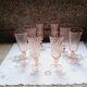 Lot of 8 Champagne flutes Luminarc Arcoroc Rosaline