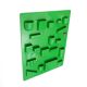 Wall organiser Utensilo green by Dorothee Becker-Maurer for Design M, 1970s