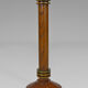 Pair of art deco lamps in wood and patinated bronze around 1930