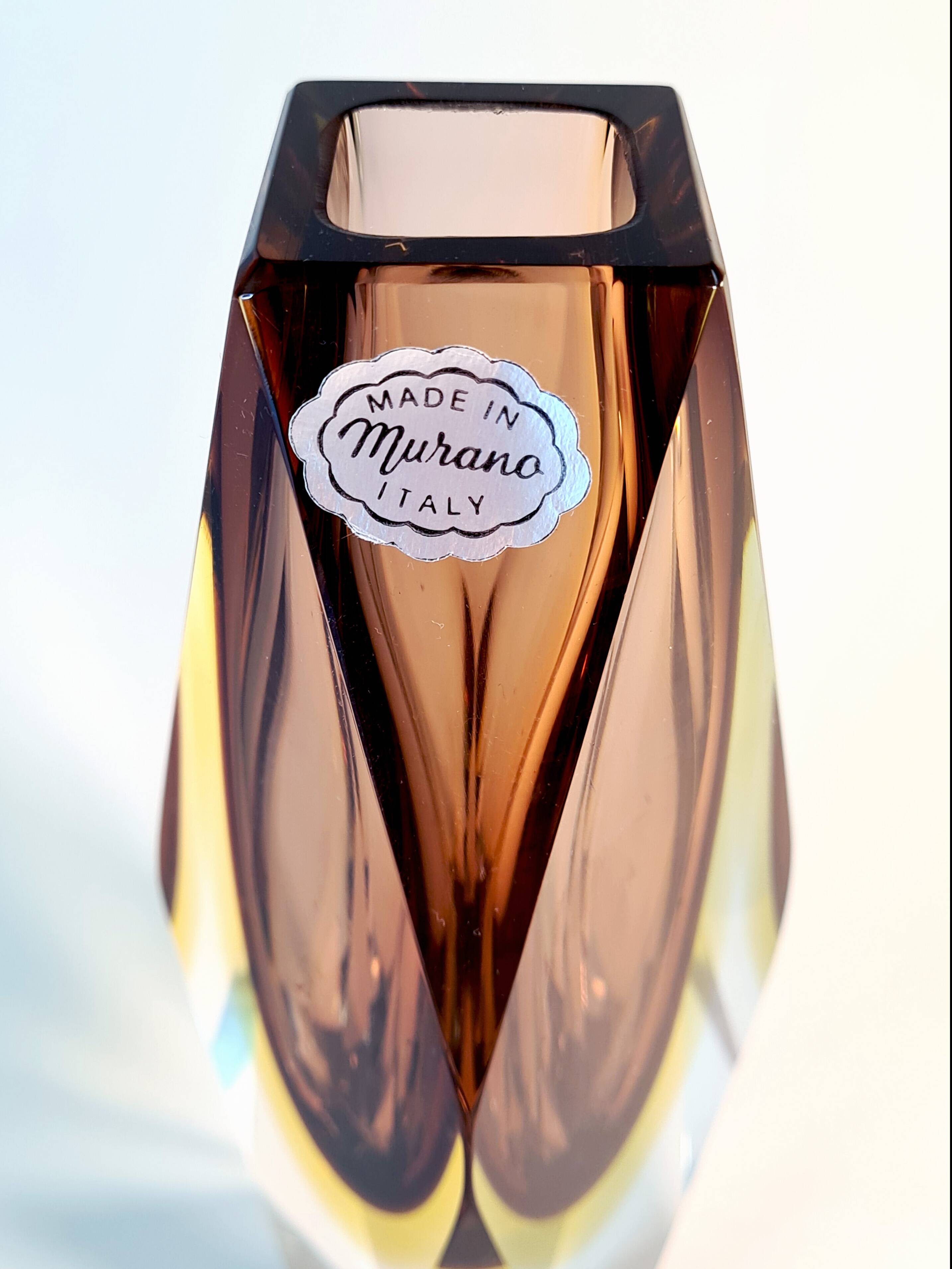 Sommerso Murano Three-Layer Vase – 1970s