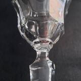 Val St Lambert, 6 large crystal glasses, Goethe model