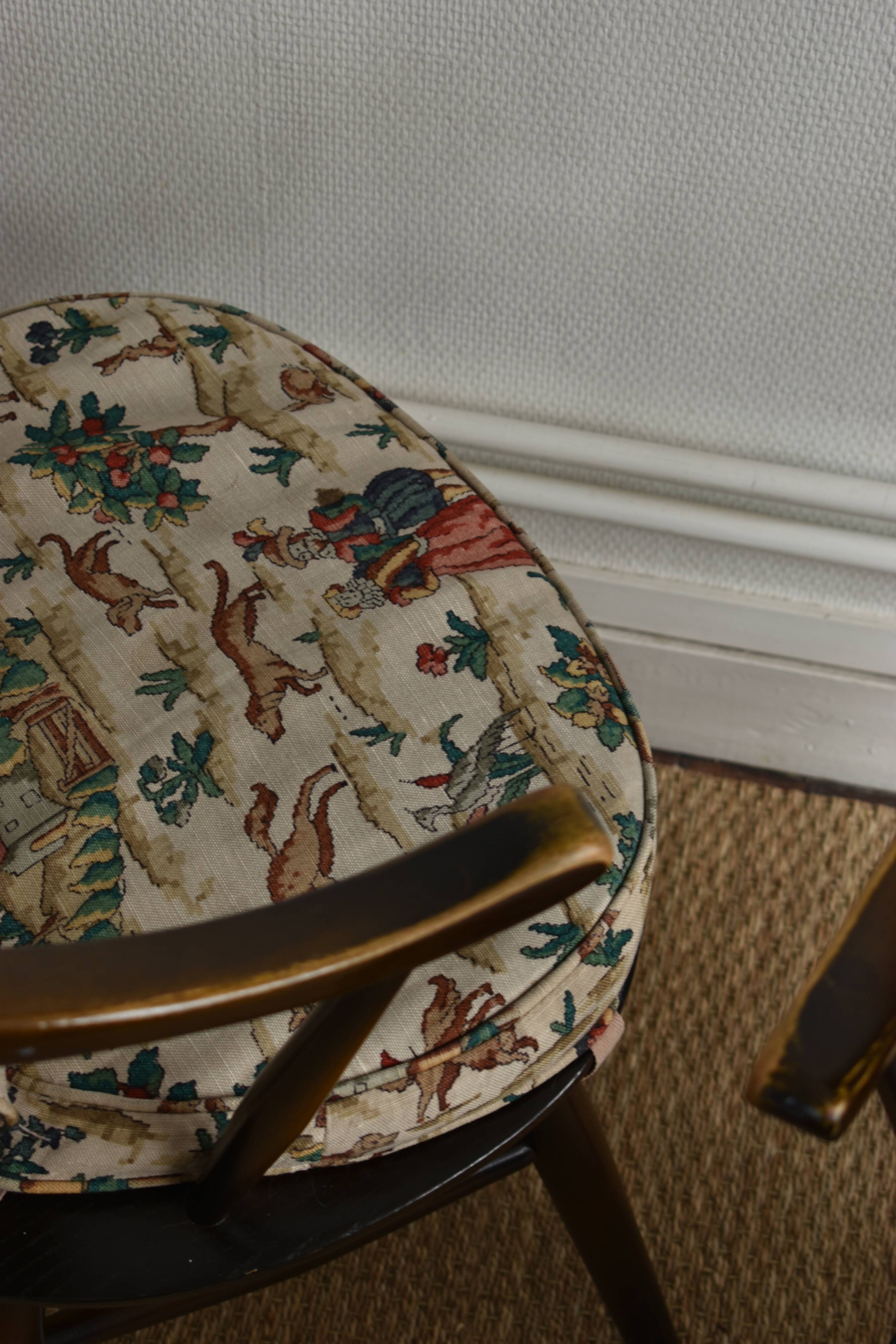 Vintage Ercol Buckingham armchairs