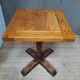 Square solid wood bistro table