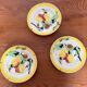 Trio assiettes barbotines poire
