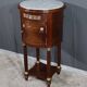 Small Tambour Table in Mahogany, Louis XVI style – Late 19th century
