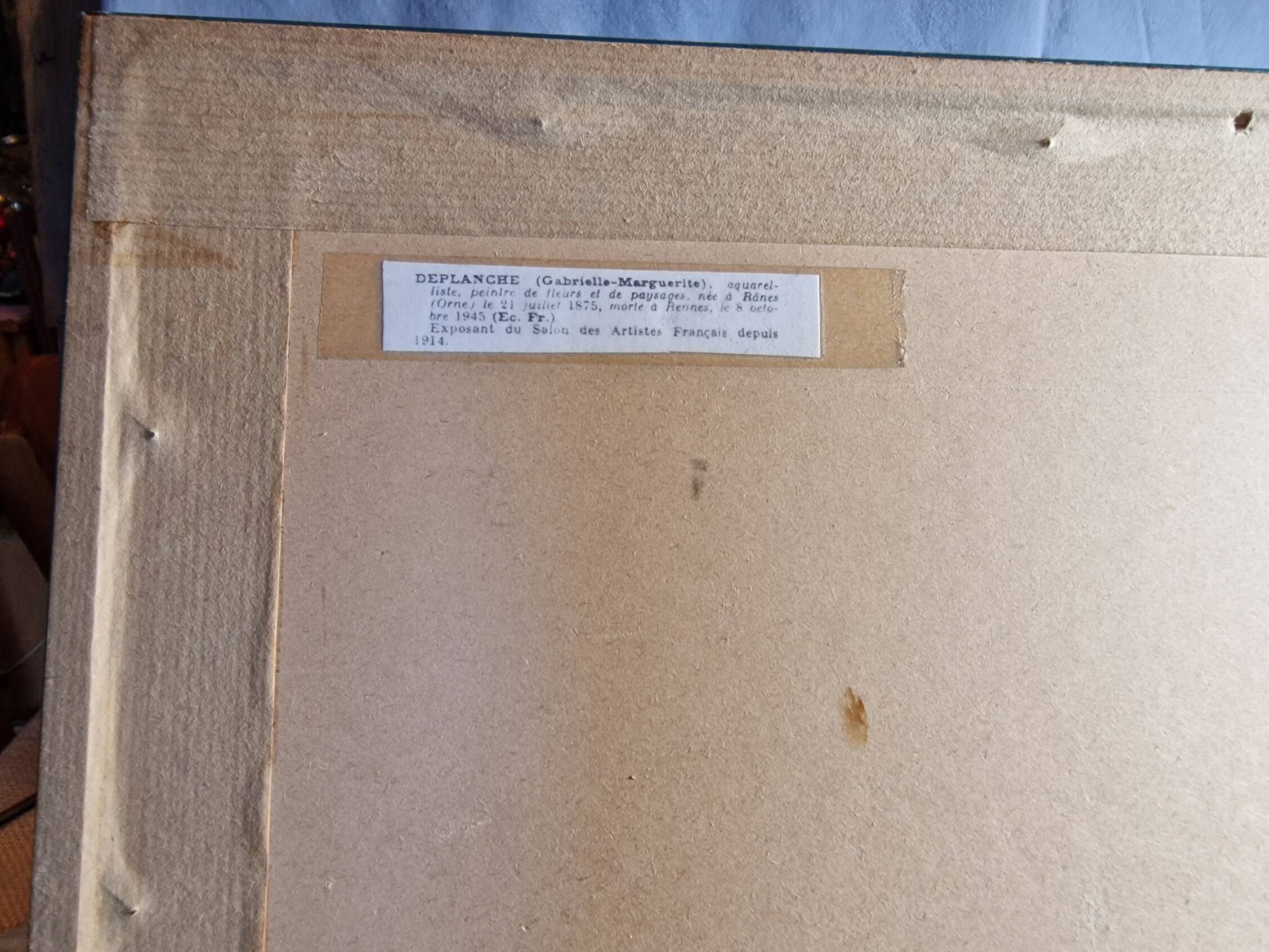 Watercolor signed g deplanche (1875-1945)