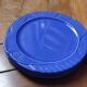 Lot 4 blue "Fish" plates