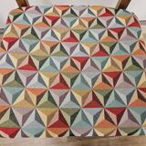 1950s Beech Dining Chairs with Geometric Seat