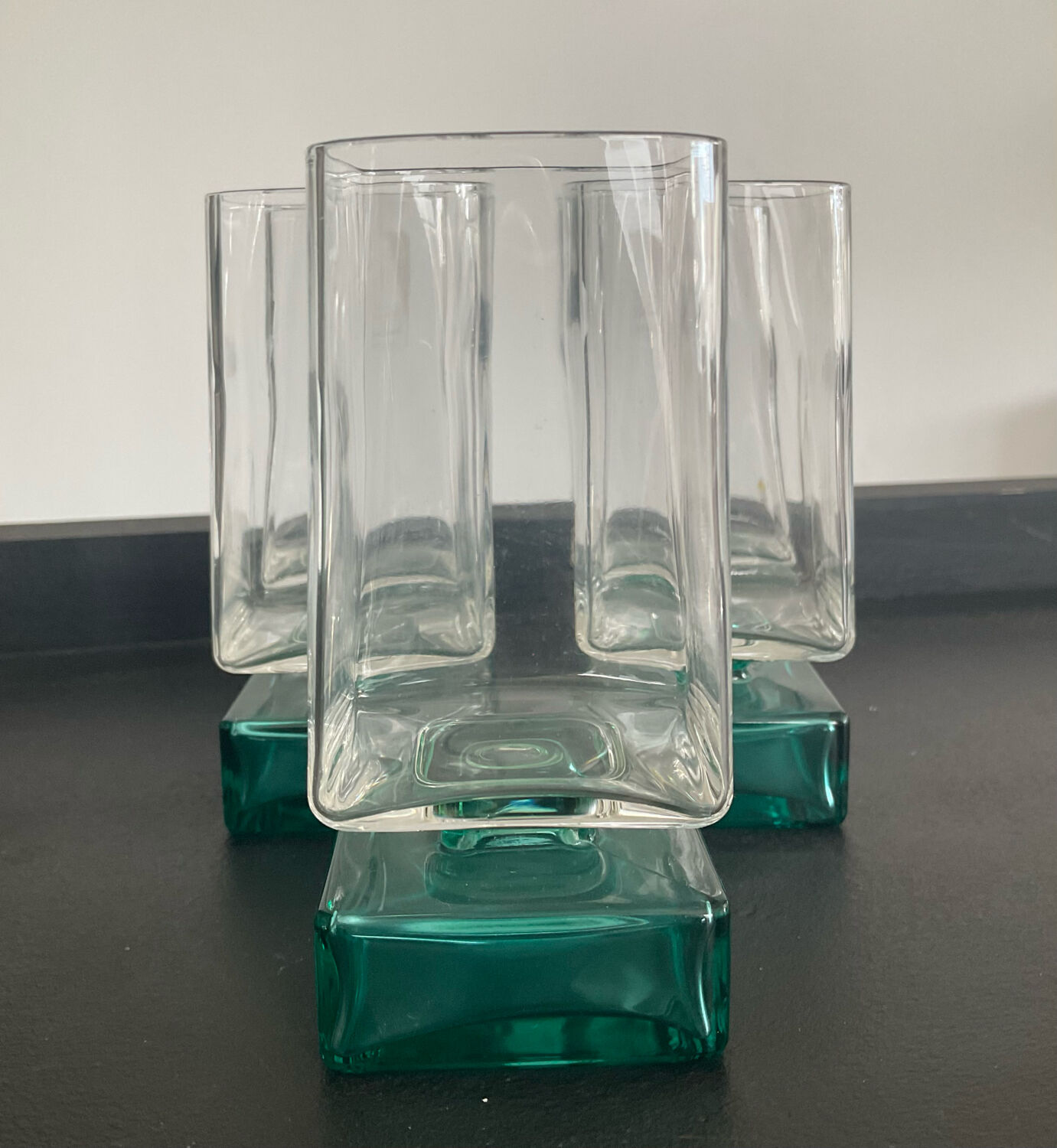 Vintage whisky decanter and Luigi Bormioli Italy glasses