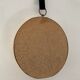 Witch's eye mirror vintage brass medallion 70s