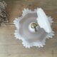 Tulip wall lamp glass collar and porcelain base